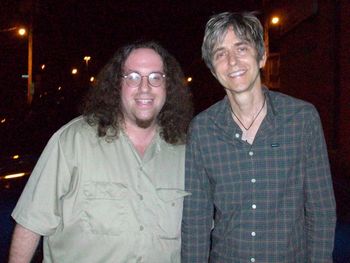 Adam with the legendary guitarist Eric Johnson, 2013.

