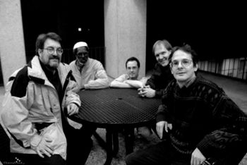 The Worthy Constituents
Alex Coke, Rich Harney, Martin Banks, Arjen Gorter and Steve Schwelling - KUT
photo by Hannah Neal
1997
