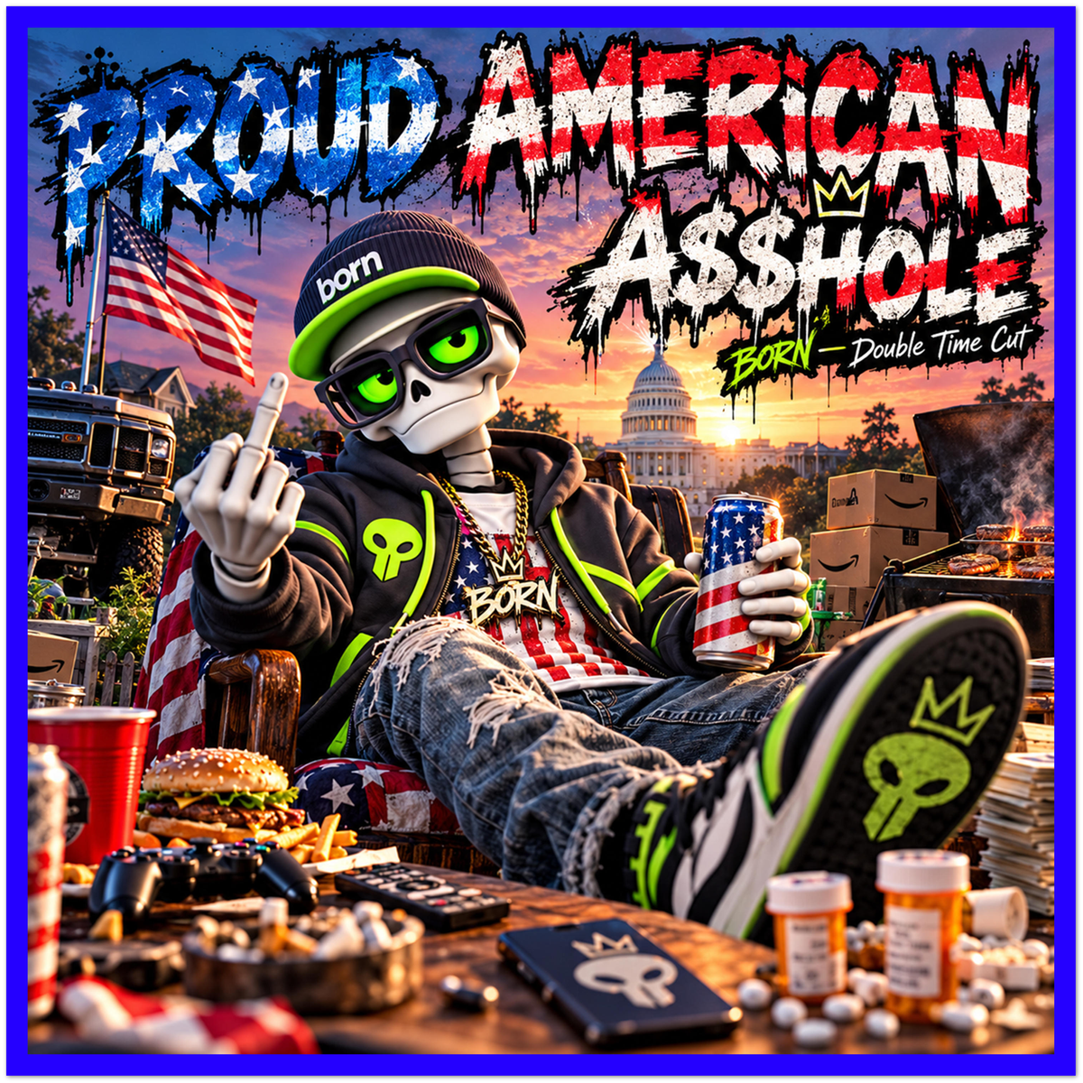 Proud American A$$hole - Fine Art Poster
