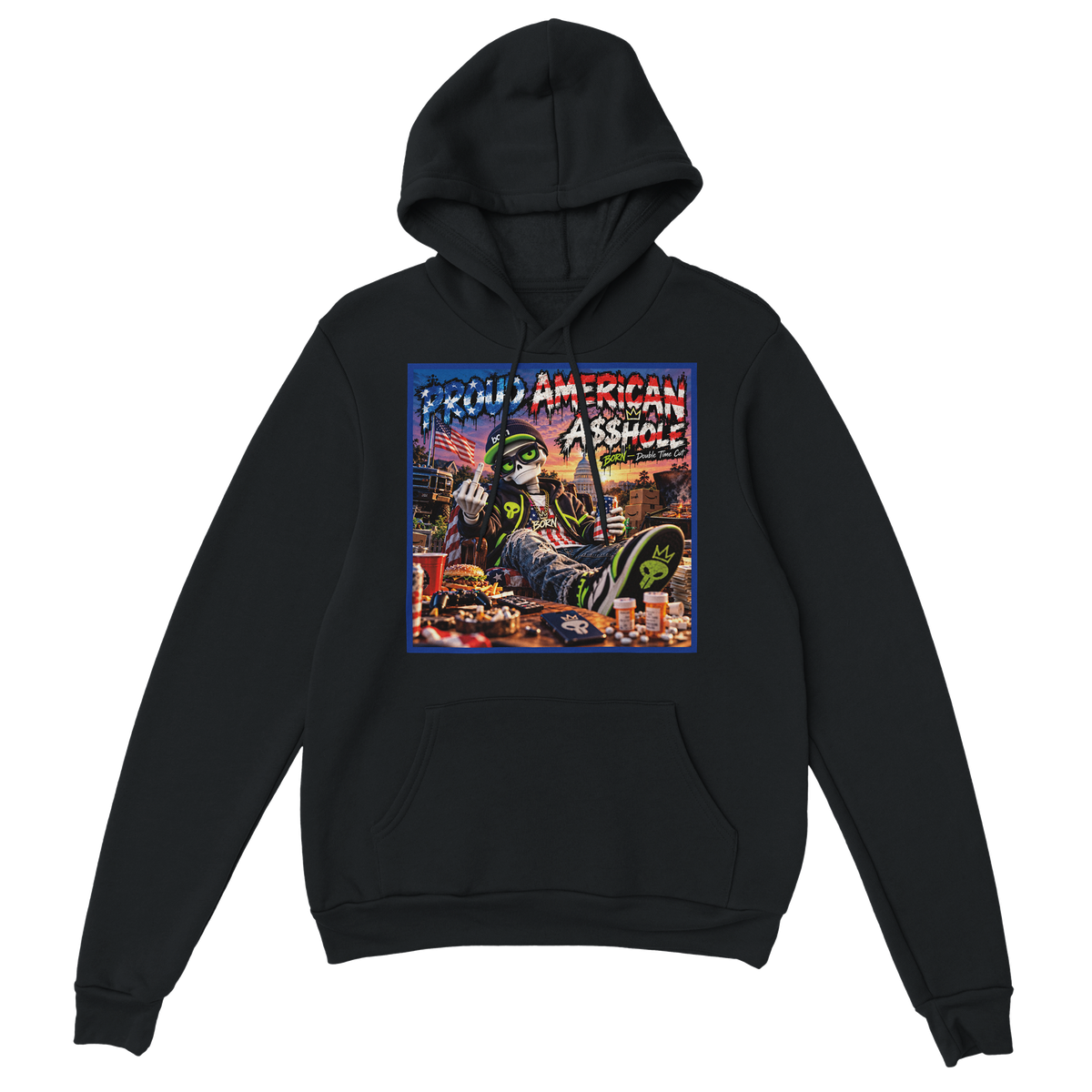 Proud American A$$hole - Classic Unisex Pullover Hoodie