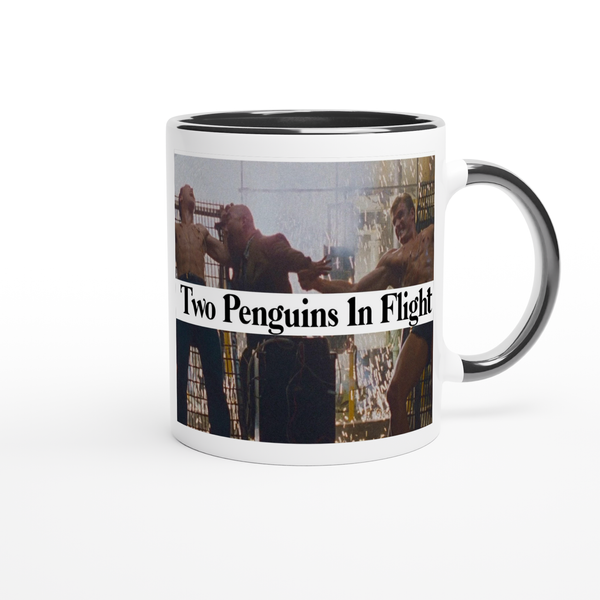 Two Penguins in Flight - Ceramic Mug