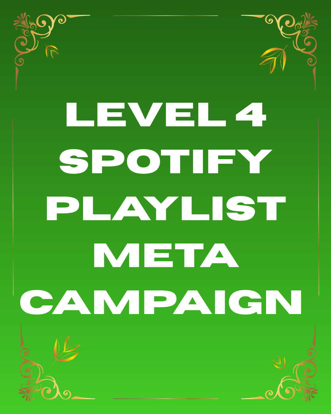 Level 4 Spotify Playlists Meta Campaign
