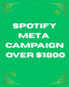 Spotify Meta Promotion OVER $3000 