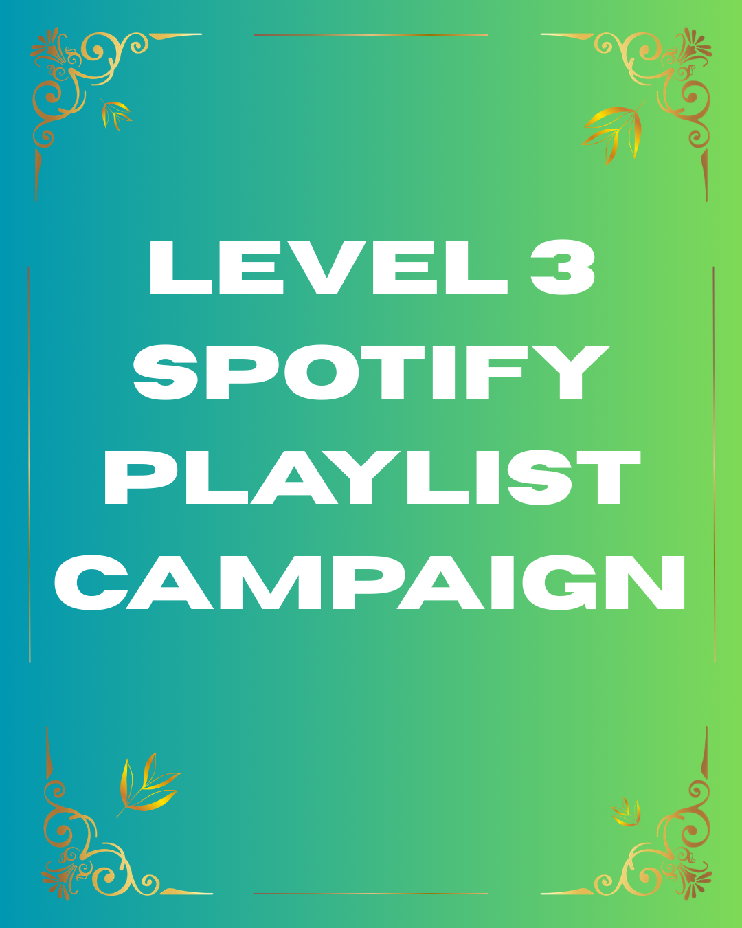 Level 3 Spotify campaign average results: 30k-50k organic streams 