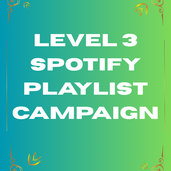Level 3 Spotify campaign average results: 30k-50k organic streams 