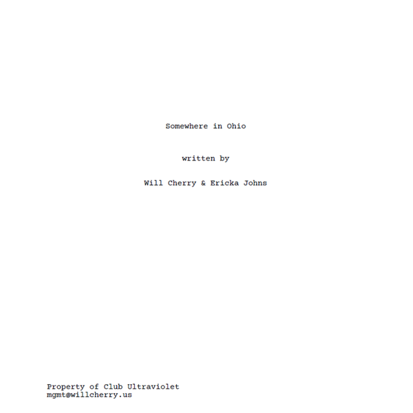 Somewhere in Ohio... (Screenplay)
