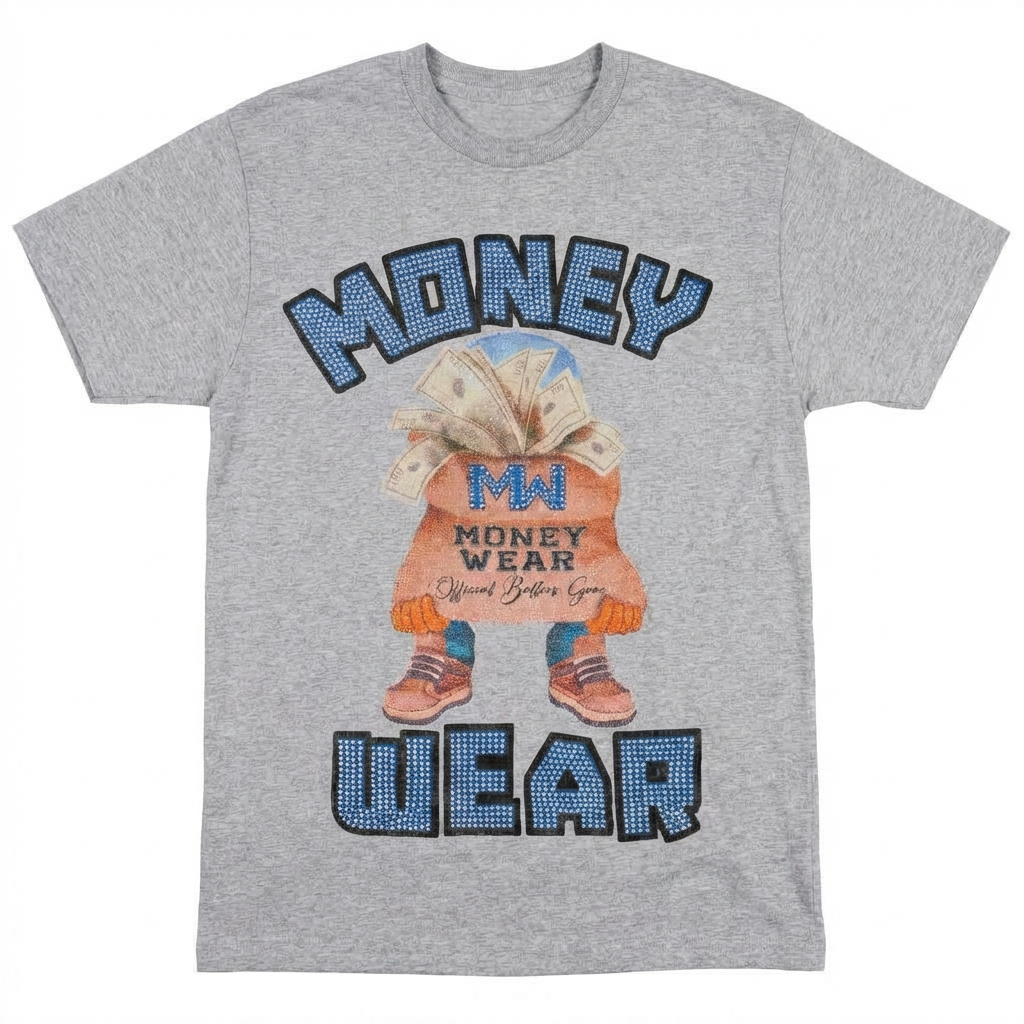 Grey - Money Wear T-shirt