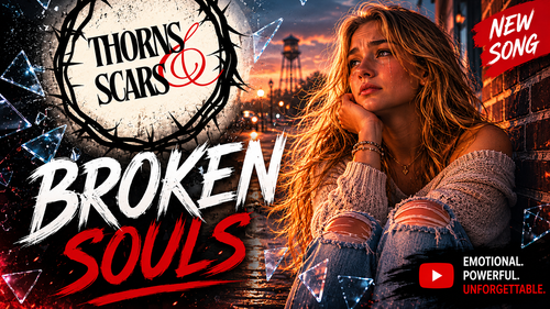"Broken Souls" is more than a song—it's a journey through heartbreak, loss, redemption, and the unfailing love of Jesus Christ. 