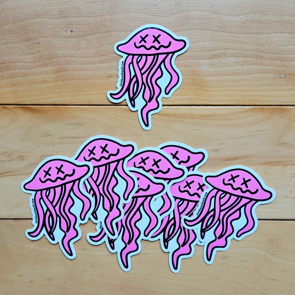 Jellyfish Logo Sticker