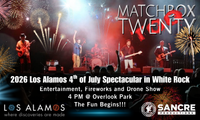 Radioblast live at "The 2026 Los Alamos 4th of July Spectacular" with headliner, Matchbox Twenty Too, a Matchbox Twenty Tribute band,