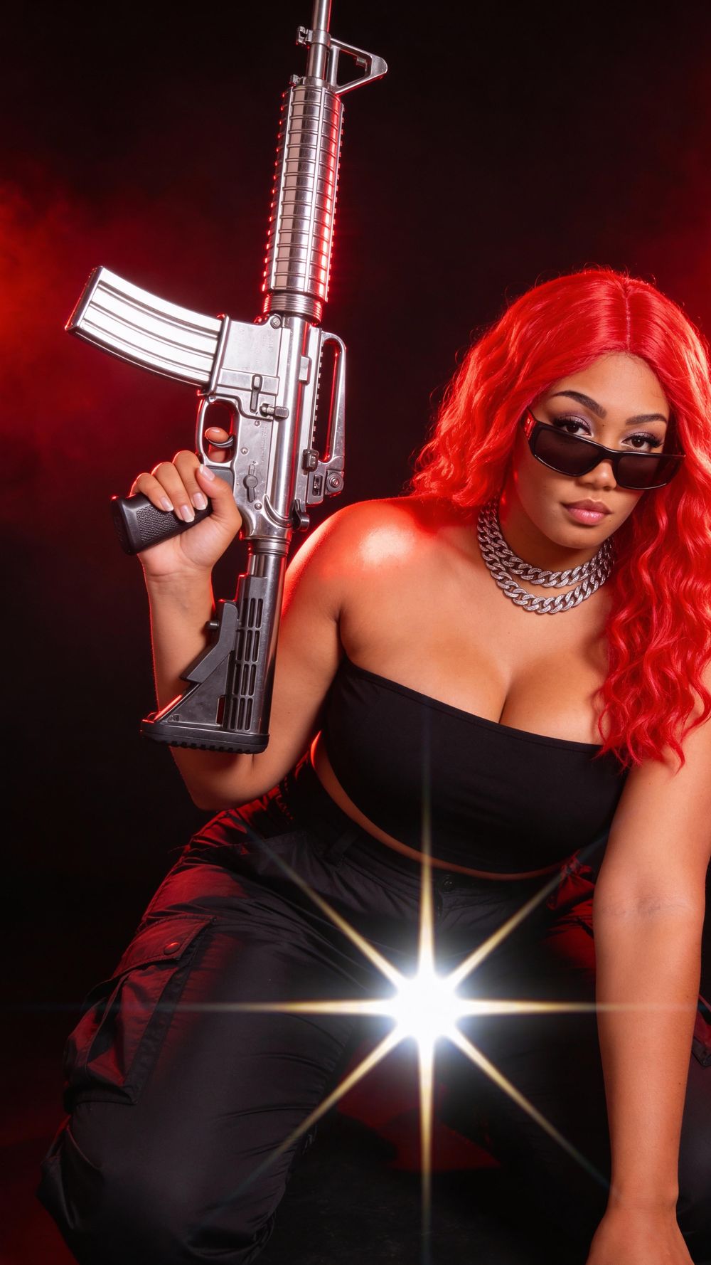 Rarri Red, Pop R&B artist in an editorial photoshoot for her official website