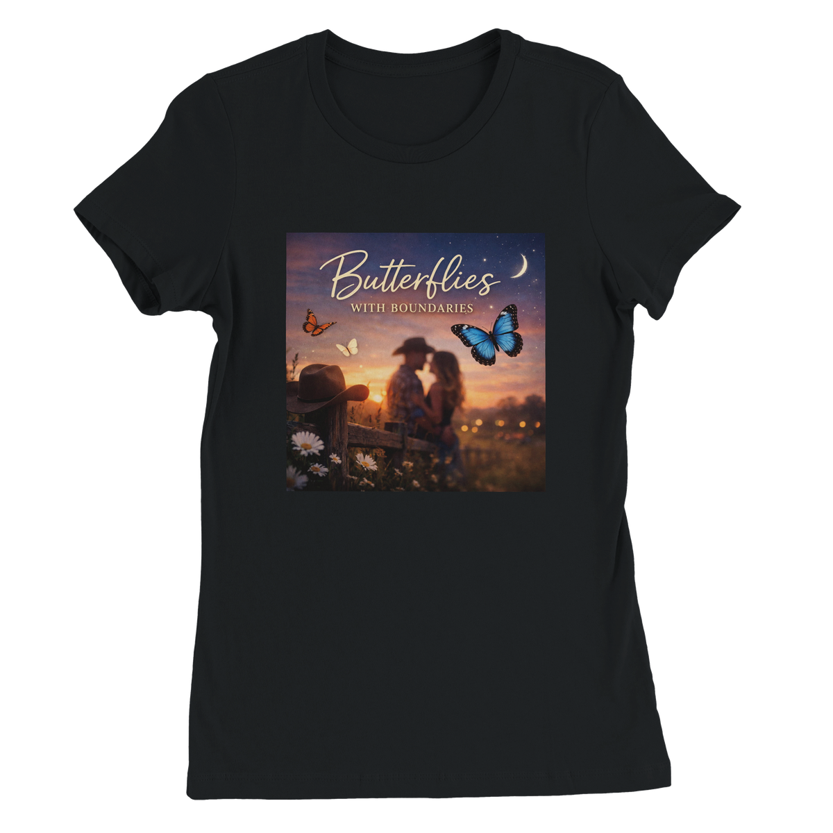 Butterflies With Boundaries - Women’s Cut T-Shirt