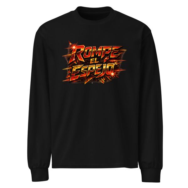 Camisa de manga larga unisex premium pesada | Rompe el espejo