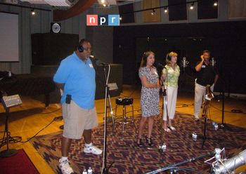 Uptown Vocal Jazz Quartet sings live on NPR
