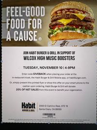 Habit Burger Fundraiser