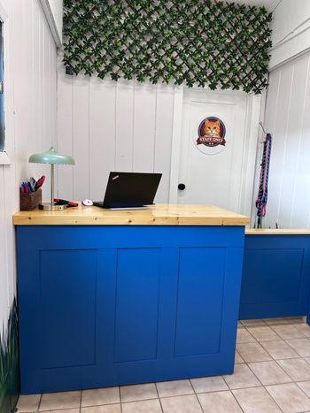Smiling faces will meet you and your furkids at the reception desk!
