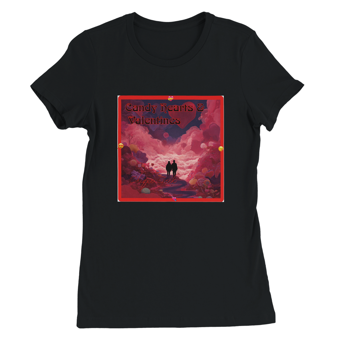 Candy Hearts and Valentines - Women’s Cut T-Shirt
