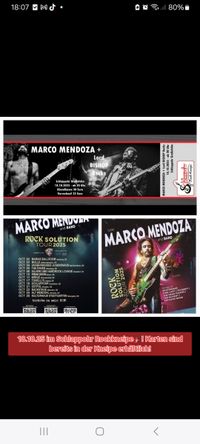 MARCO MENDOZA ROCK SOLUTION TOUR 
