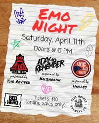 Kilbarron Covers ADTR // Emo Night @ Olde Mother