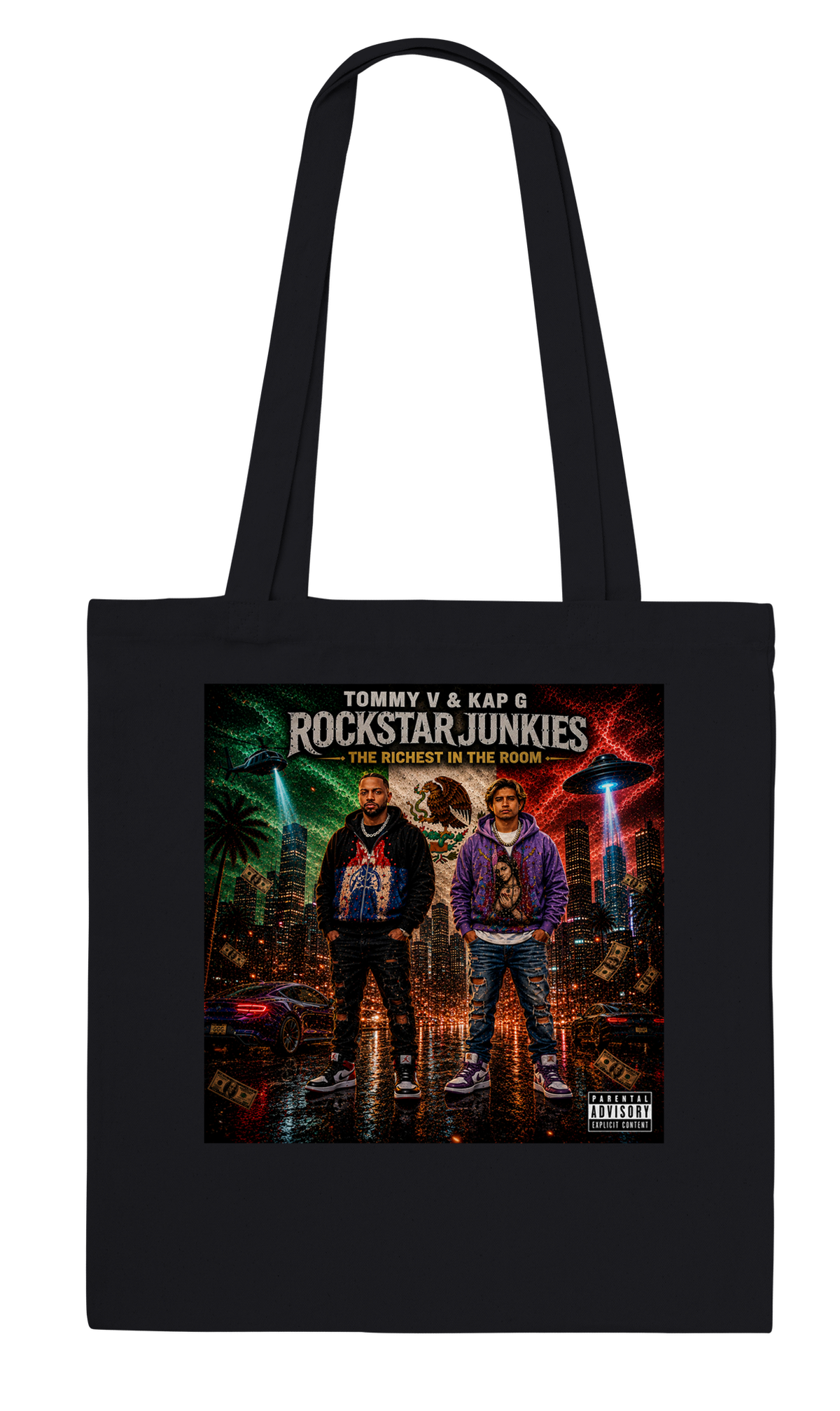RockStar Junkies: The Richest In The Room - Tote bag
