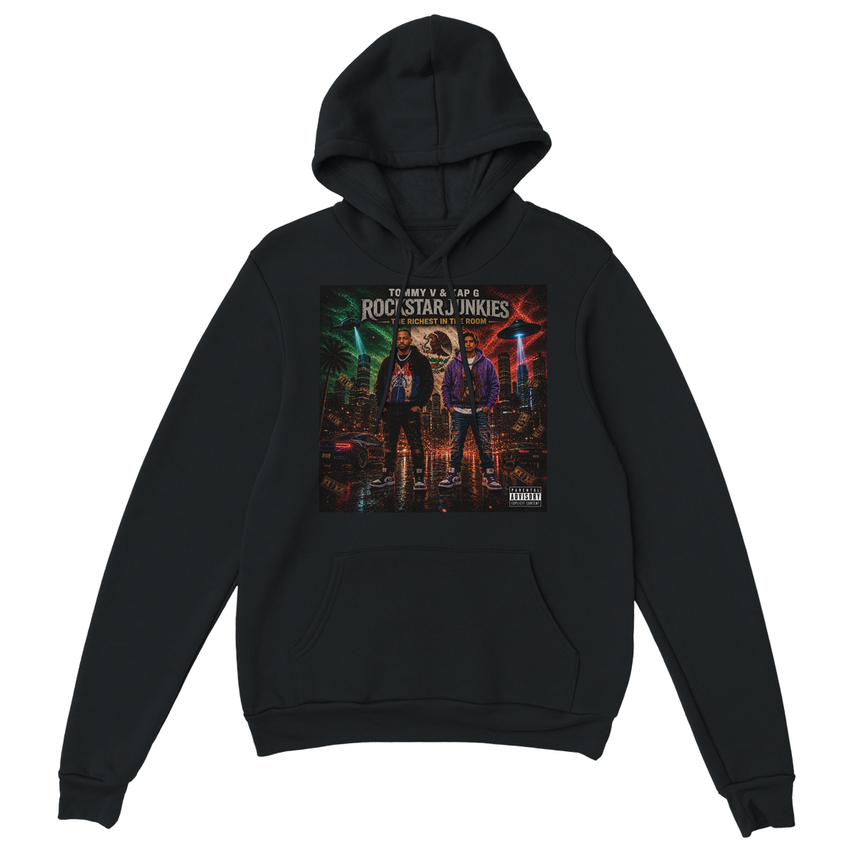 RockStar Junkies: The Richest In The Room - Classic Unisex Pullover Hoodie