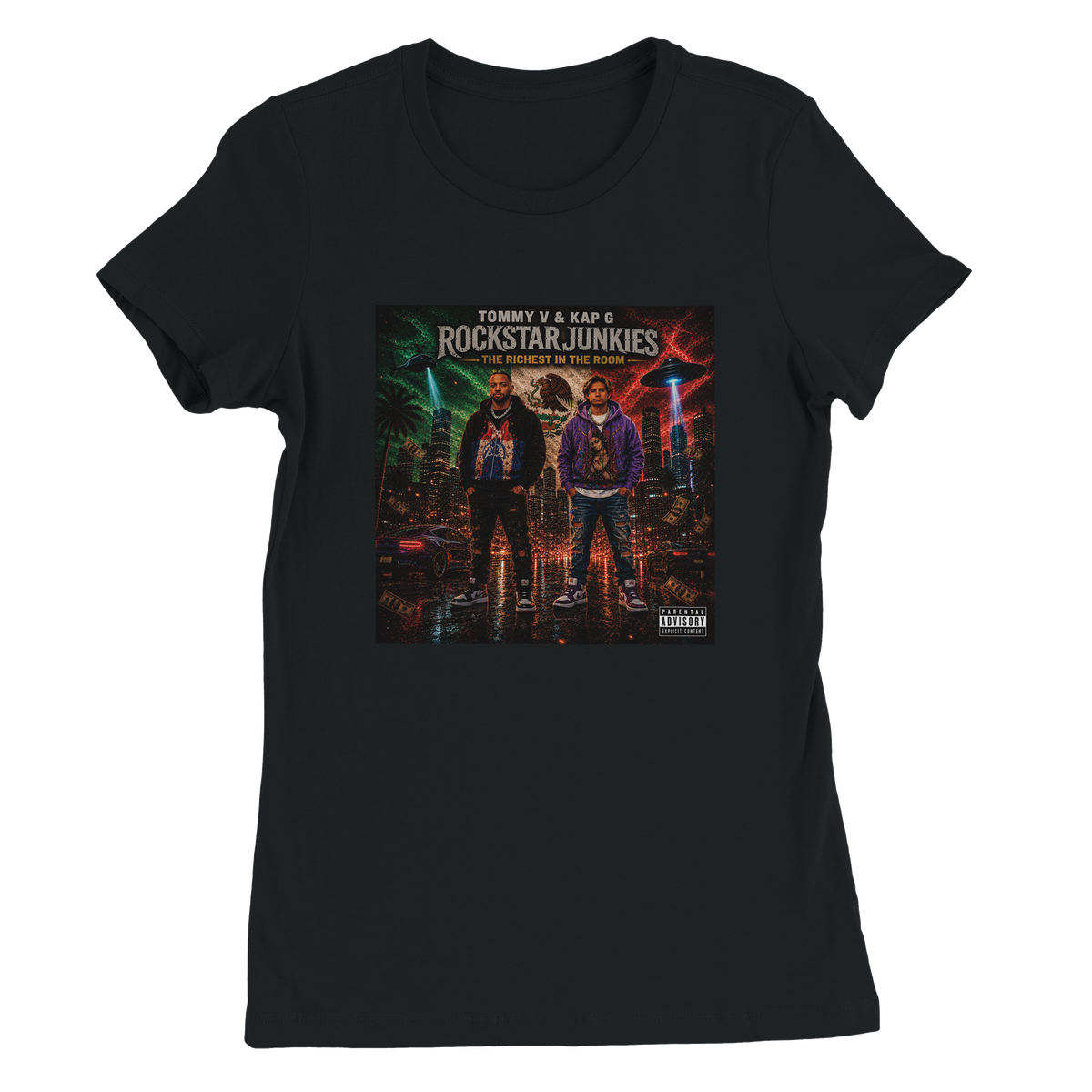 RockStar Junkies: The Richest In The Room - Women’s Cut T-Shirt