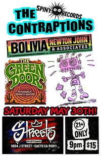 THE CONTRAPTIONS with BOLIVIA NEWTON JOHN & ASSOCIATES and THE GREEN DOOR