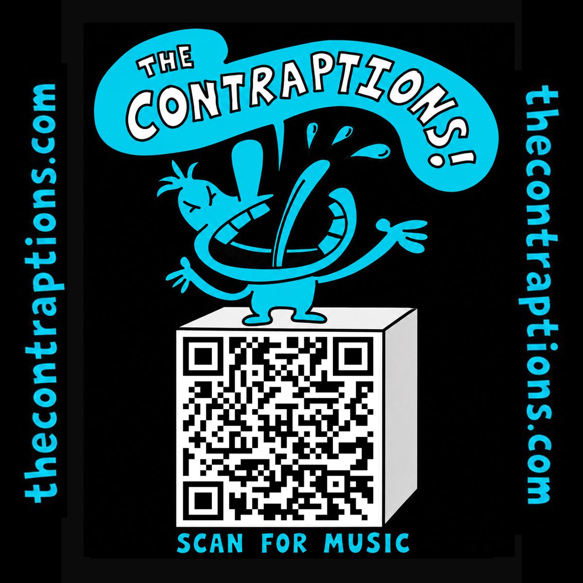 Yelling Guy Sticker - QR Music Code
