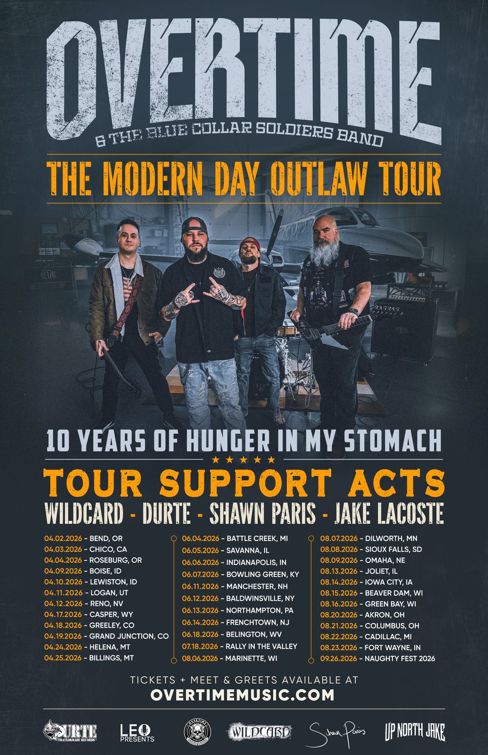 Overtime Modern Day Outlaw Tour