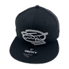 Signature Black w/Mesh Flatbill Snapback