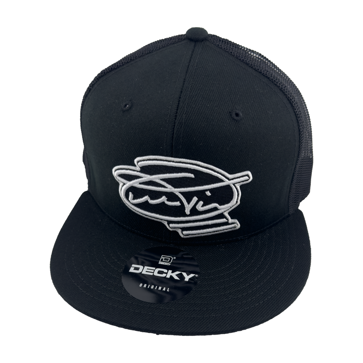 Signature Black w/Mesh Flatbill Snapback