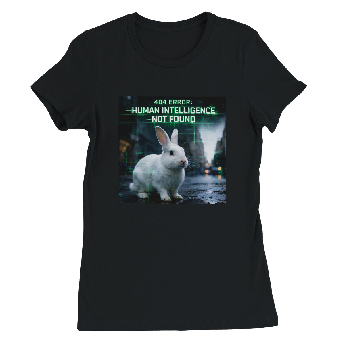 404 Error: Human Intelligence Not Found - Women’s Cut T-Shirt
