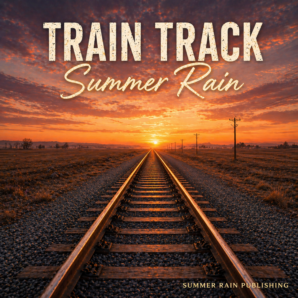 TRAIN TRACK. SUMMER RAIN