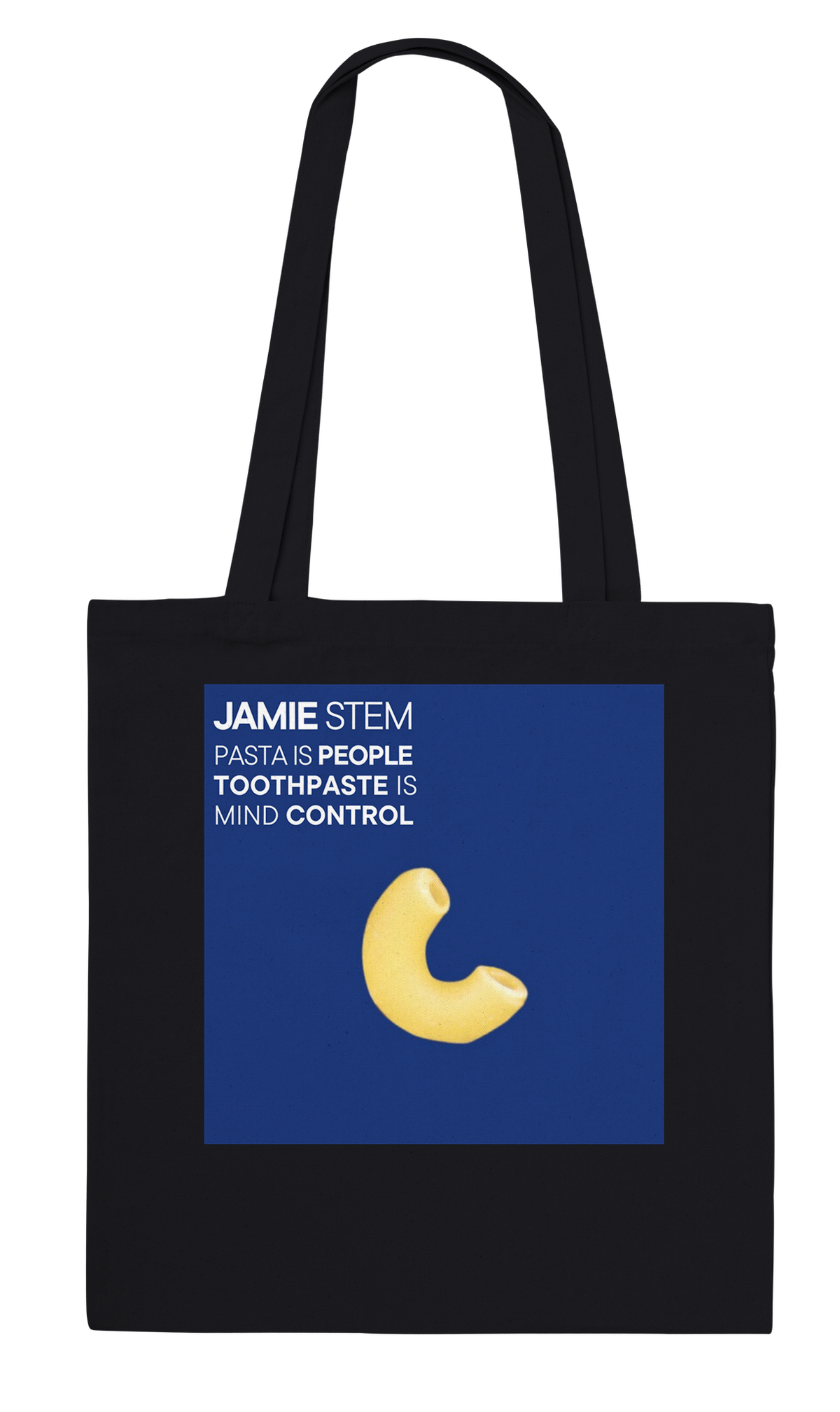 Pasta Is People, Toothpaste Is Mind Control - Tote bag