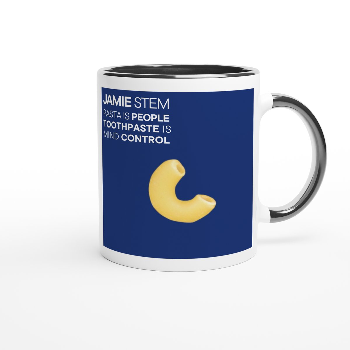 Pasta Is People, Toothpaste Is Mind Control - Ceramic Mug