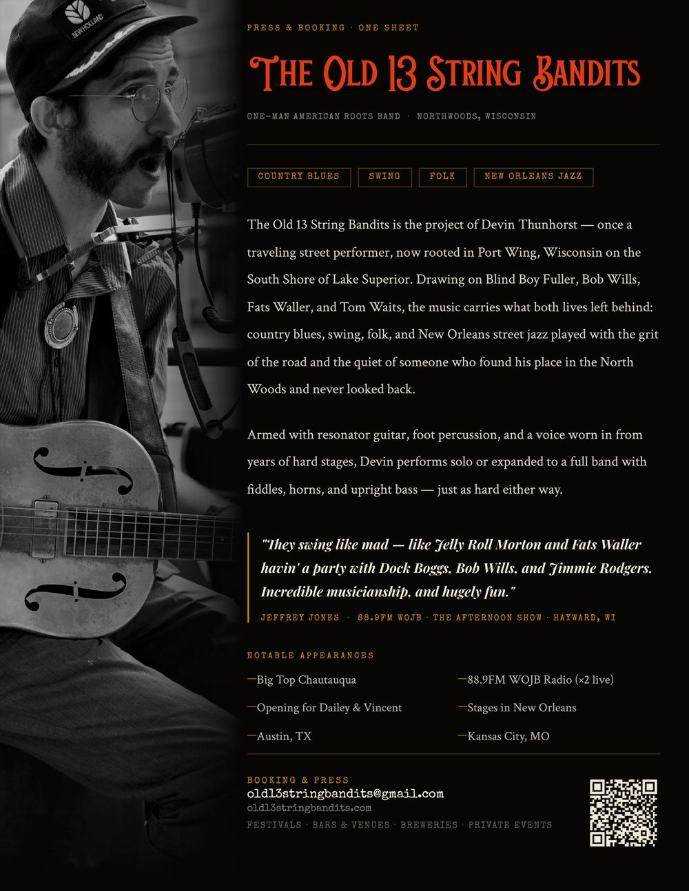 The Old 13 String Bandits - One Sheet
