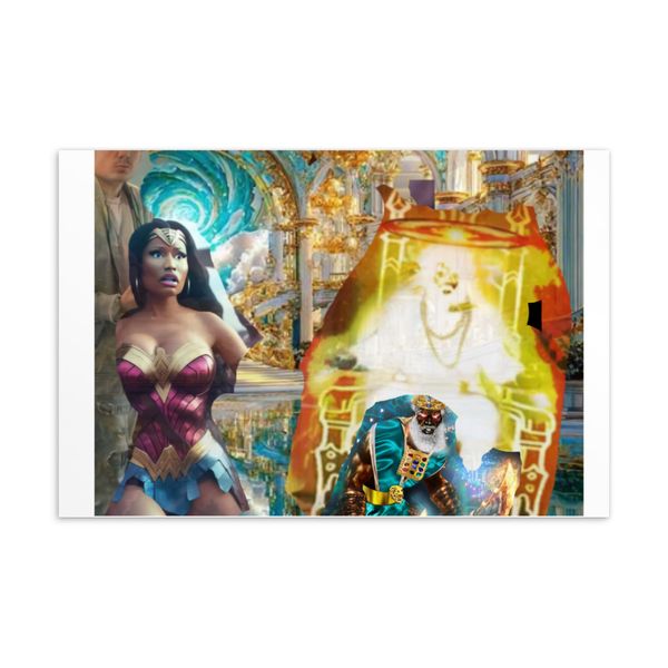 Onika & Real Black Jesus (Heavenly Collective) Standard Postcard