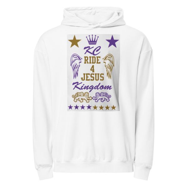 KC Ride 4 Jesus Kingdom (LEGENDARY CLASSIC) Unisex Garment-Dyed Lightweight Fleece Hooded Sweatshirt I Comfort Colors 1467