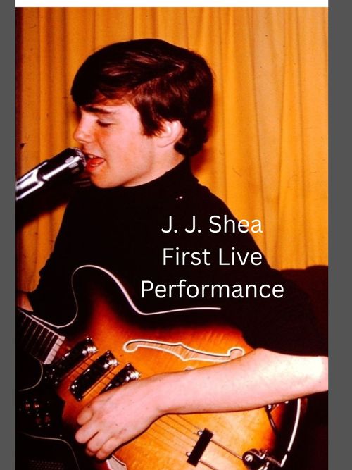 Photo of J. J. Shea as a teenager performing live