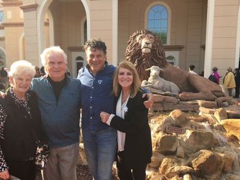 With Reverend Dave and Eileen Bailey. Founders of Ranch Hope in Alloway, NJ. At The Sight And Sound Theatre In Lancaster, PA
