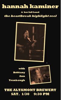 Hannah Kaminer (Full Band) w/ Brittany Ann Tranbaugh