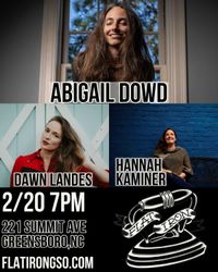 Singer-Songwriter Series: Abigail Dowd, Dawn Landes, and Hannah Kaminer