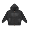 Red Flag Zip Up Hoodie