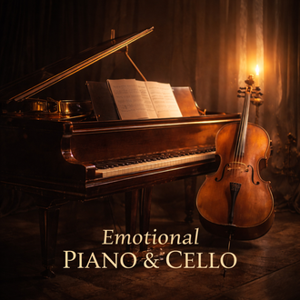 Emotional piano and cello cinematic instrumental music composition