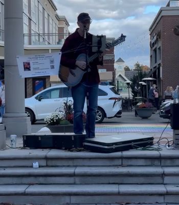 Performing at Blueback Square
