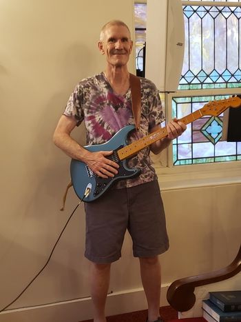 Early days with my electric guitar
