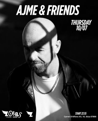 AJME at Lola's Ibiza, in season DJ performance, progressive electronic music, underground Ibiza nightlife