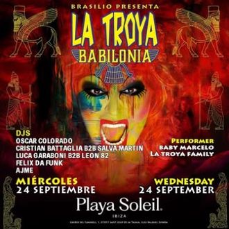 AJME at La Troya, Progressive electronic DJ live set, underground dance music, Ibiza nightlife
