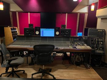 The control room at Elecrokitty Recording Studio (Seattle, Wa).
