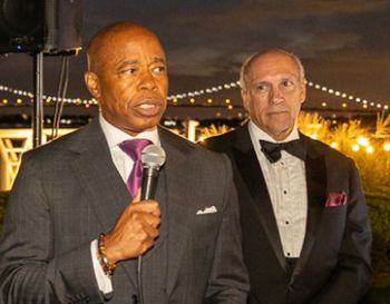 Being Introduced by New York City Mayor Eric Adams
